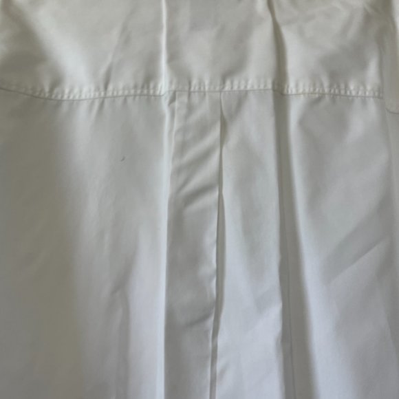 Barbara Blue White Long Sleeve Women Button Up Collared Shirt L Beaded Front - Picture 9 of 11